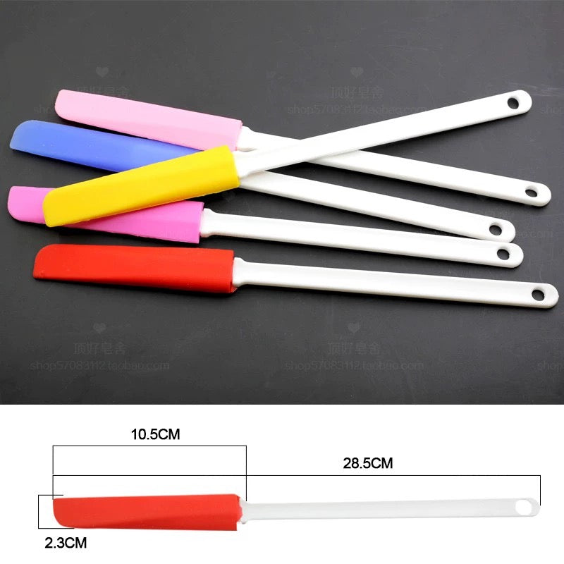 Colored silicone small spatula