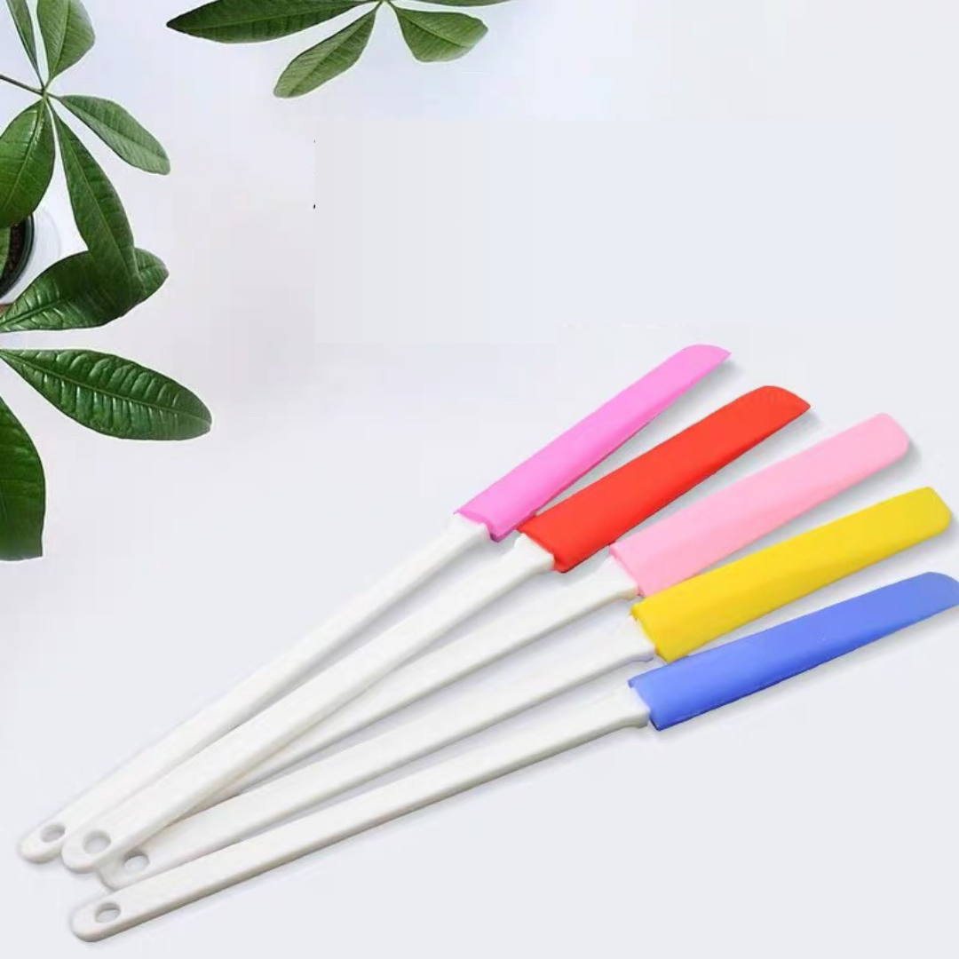 Colored silicone small spatula